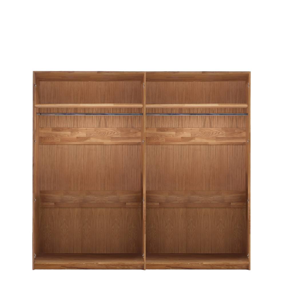 Massivholz-Kleiderschrank aus Wildeiche - Martinez