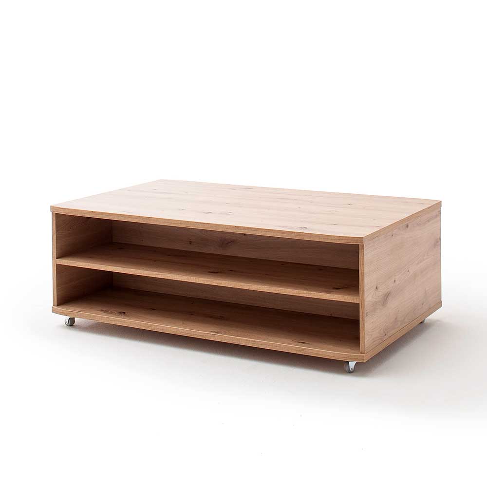 115x70 Stauraum Sofatisch auf Rollen - Vecenda
