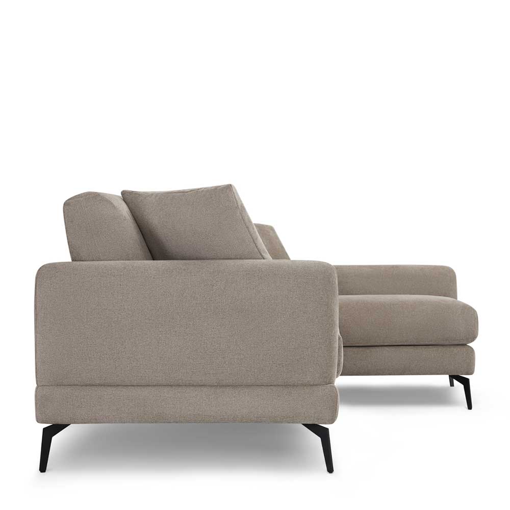 Taschenfederkern Eckcouch in Beige - Kosmyna