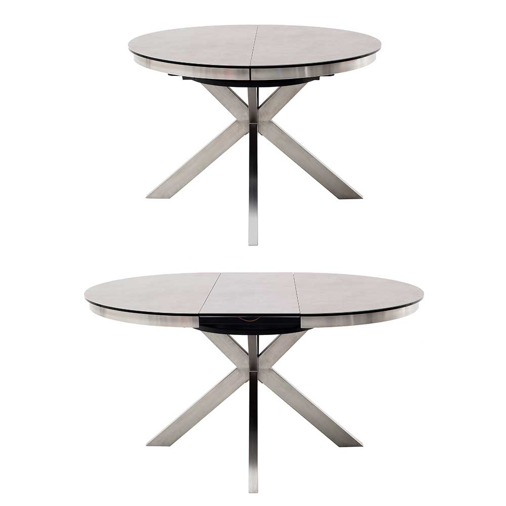 Runder Design Ausziehtisch aus Keramik - Rafu