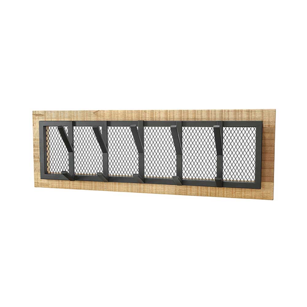 90x30x11 Garderobe mit 5 doppelten Haken - Ranieros