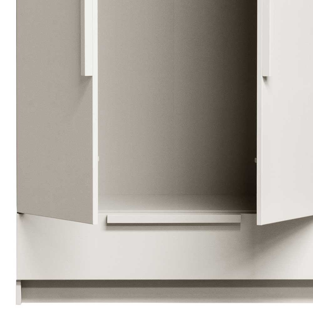 Kombi-Kleiderschrank in Hellgrau - Anela