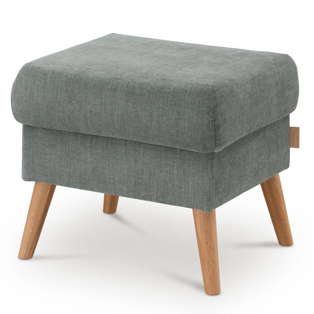 Hocker in Graugrün und Wildeiche - Lephanta