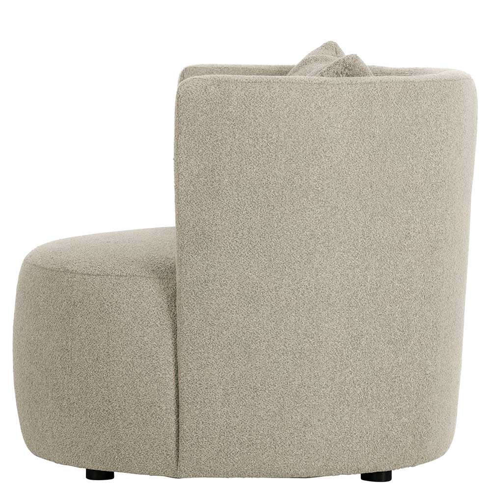 Gemütlicher Polstersessel in Beige Boucle - Capella