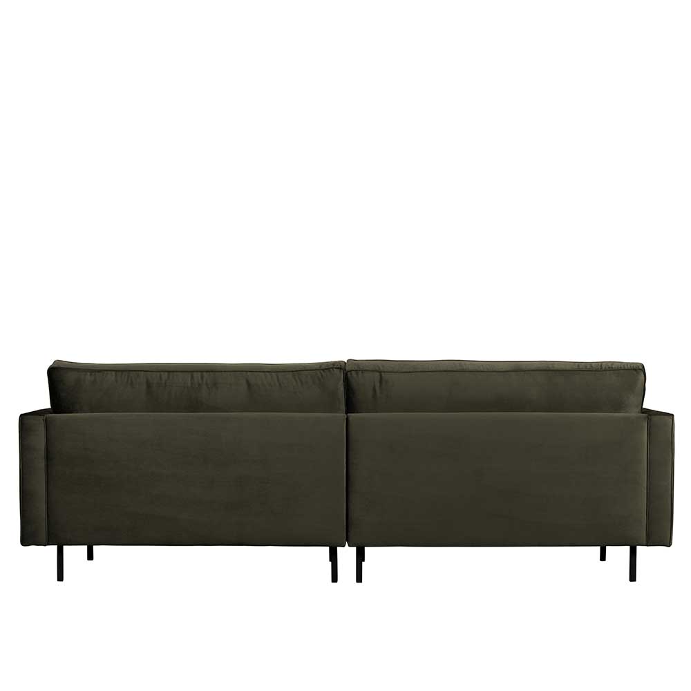 Wohnzimmer Sofa in Dunkelgrün Samtbezug - Lasirena