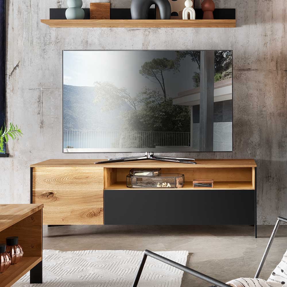 TV Lowboard aus Wildeiche massiv mit LED - Viligrana