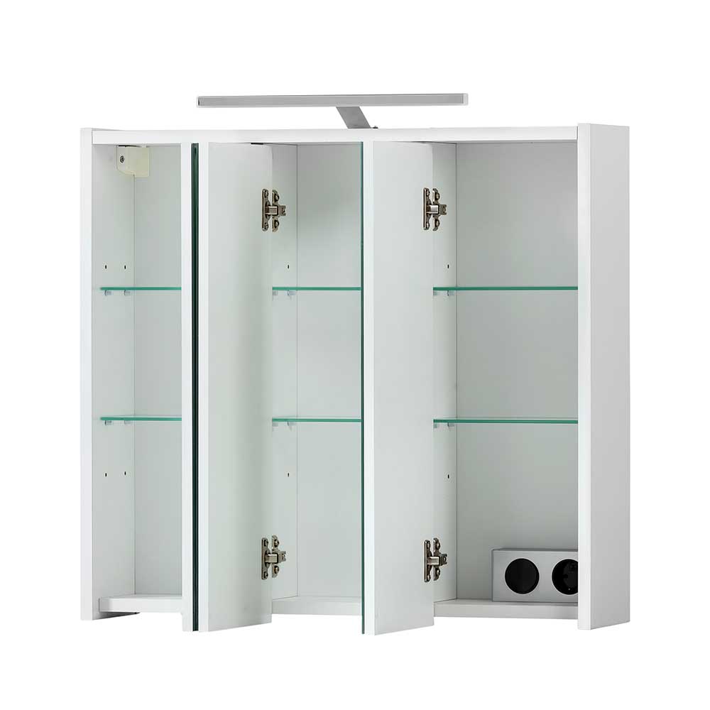 Badezimmer Spiegelschrank in Weiß - Seriacus