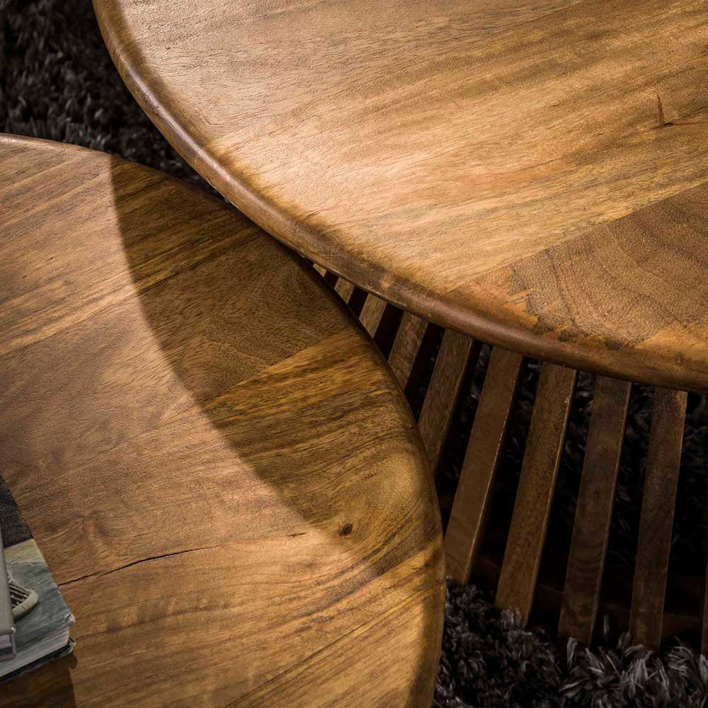2-Satz Couchtisch aus Holz - Baina (zweiteilig)