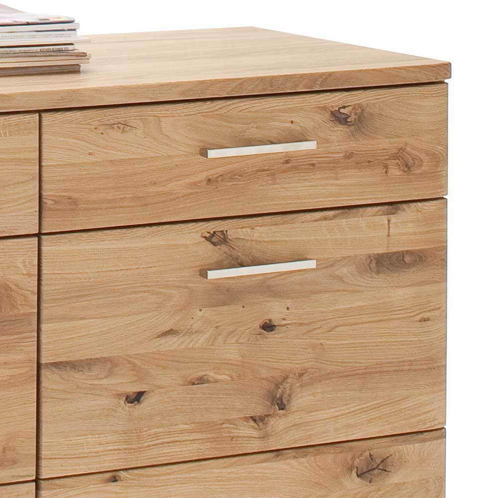 Echtholz Sideboard in Eiche Bianco - Crokas