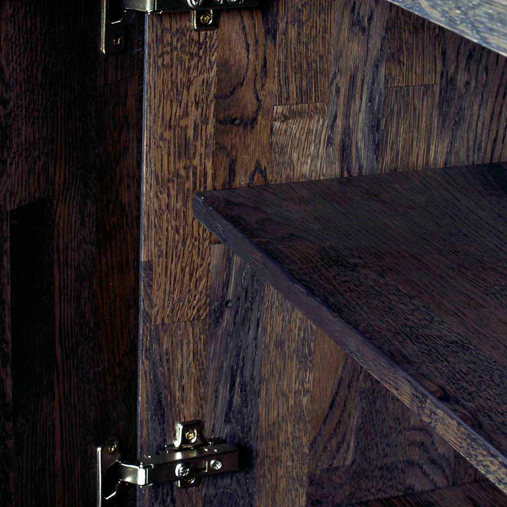 Eiche Sideboard in dunkel lackiert und gebürstet - Vedraza