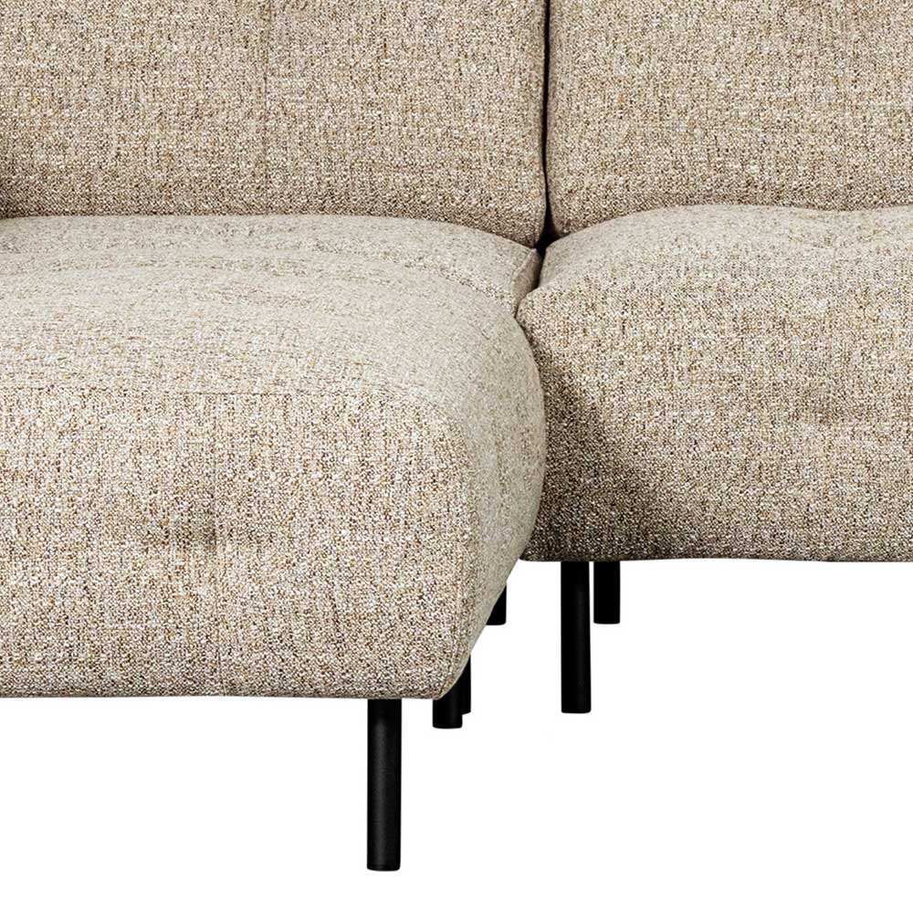 Strukturstoff Sofaecke in Beigegrau - Pantras