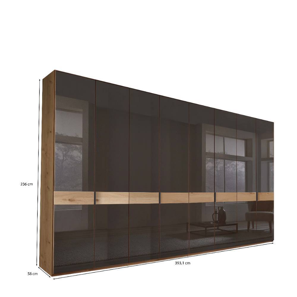 XXL-Schlafzimmerschrank mit Glasfront - Vutonia