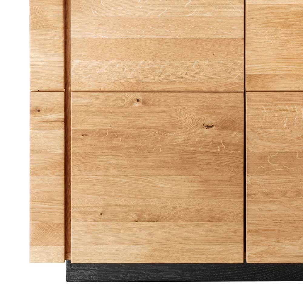 97x86x42 Massivholz Kommode mit zwei Türen - Emelyas
