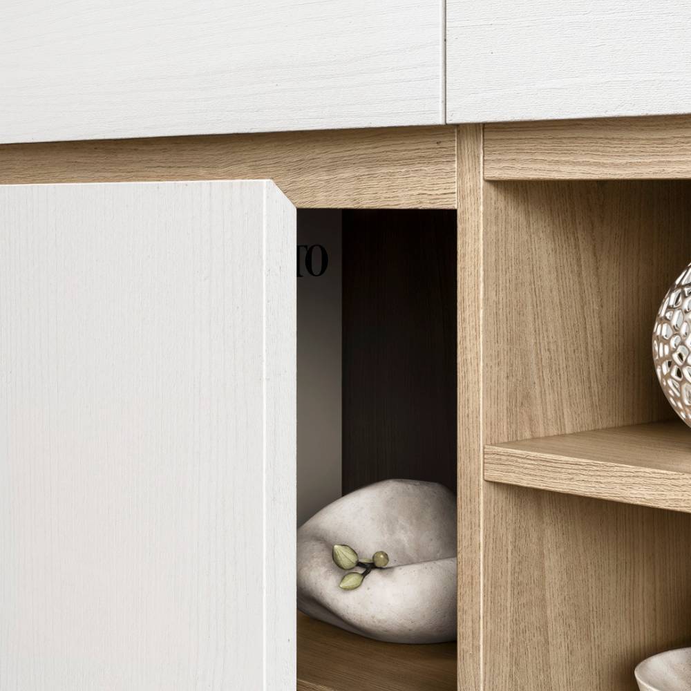 Highboard und TV-Board und Wandboard Set - Ovidio (dreiteilig)
