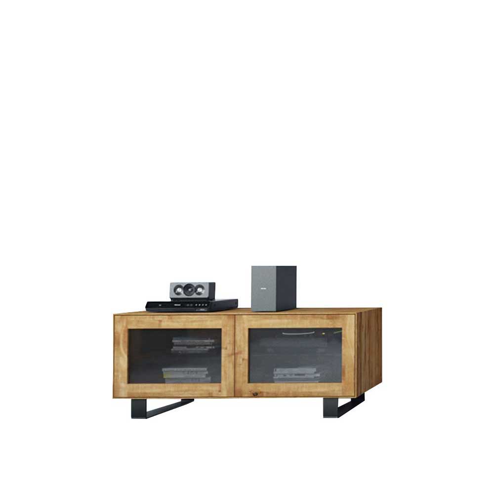 TV Tisch Manzey aus Wildeiche Massivholz