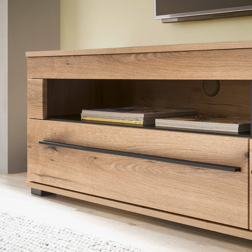 TV Lowboard in Eiche Dekor - Brocus