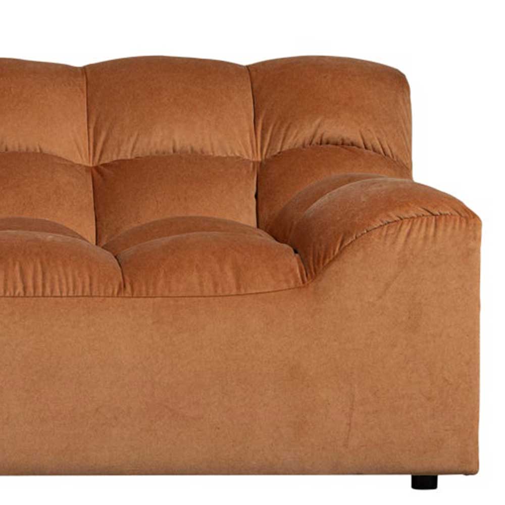 Samt Designcouch in Terracotta - Gracey