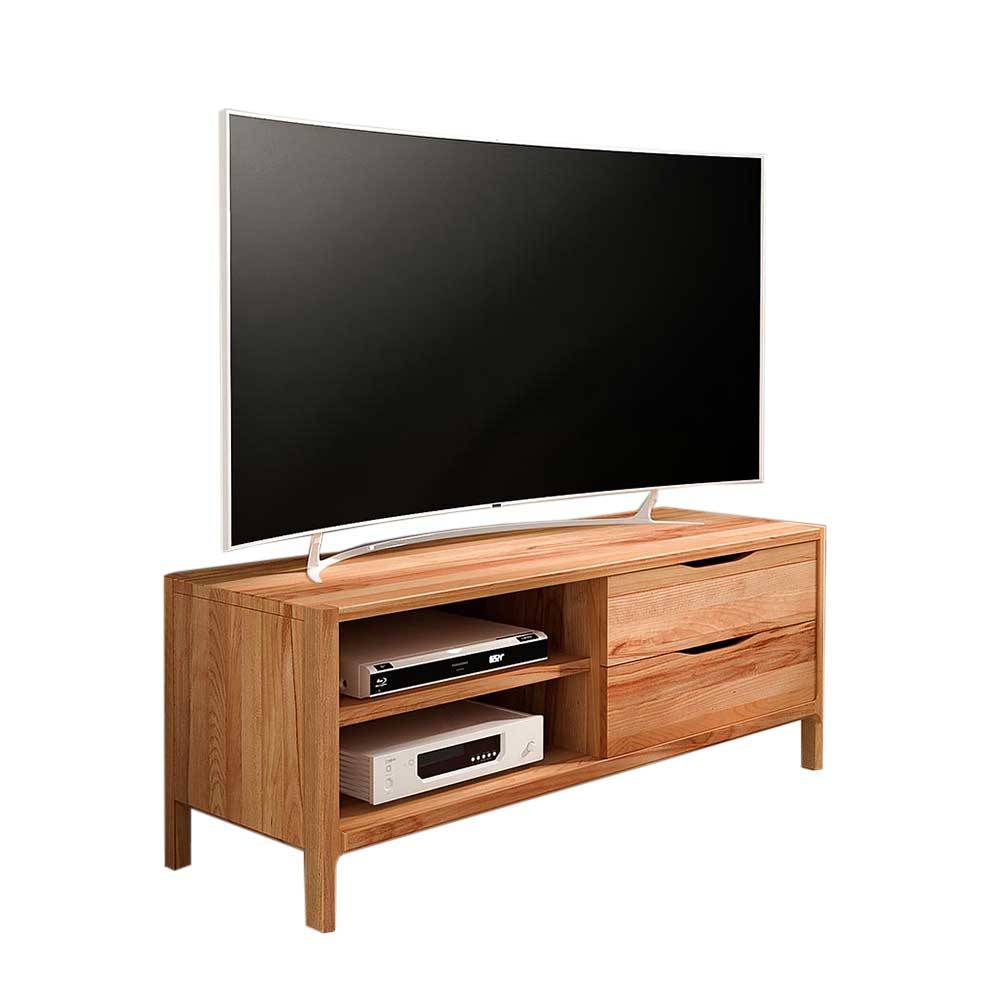 TV Board mit zwei Fächern und zwei Schubladen - Lana