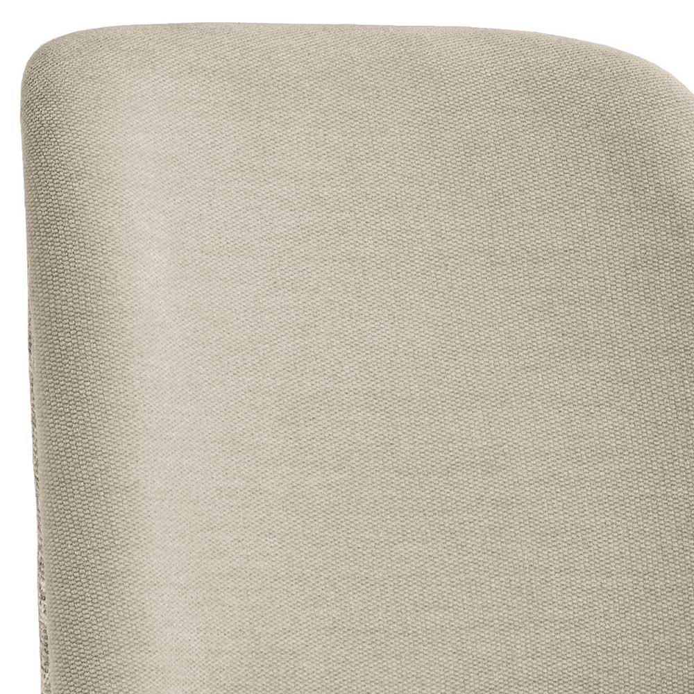 Eleganter Polsterstuhl in Beige Strukturstoff - Coprium