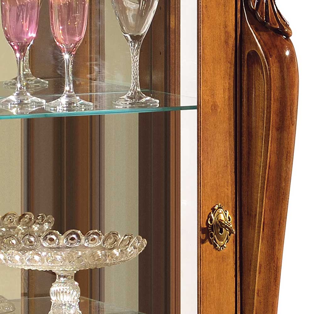 60x120x40 Vitrine mit Spiegel Rückwand - Carlenna II