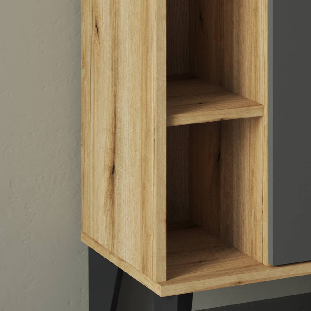 Badschrank in Grau - Niniana