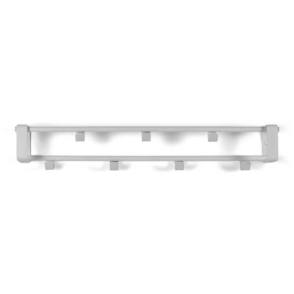 Weiße Stahl-Wandgarderobe mit 60cm Breite - Torosma