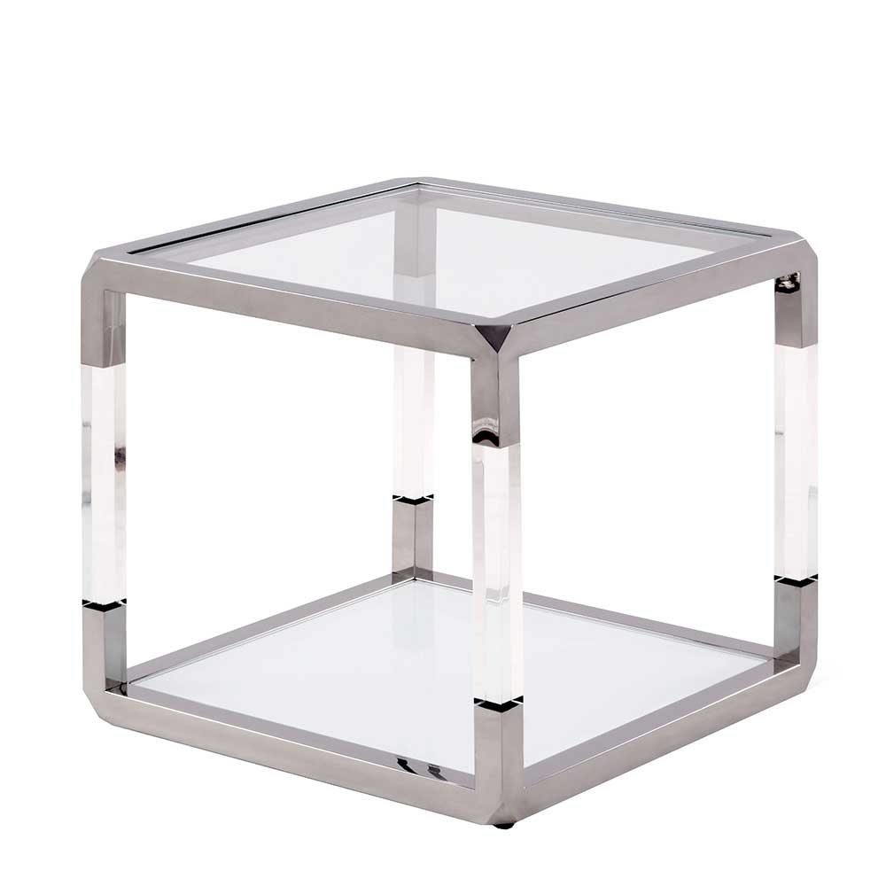 Design Beistelltisch aus Glas & Acrylglas - Camille