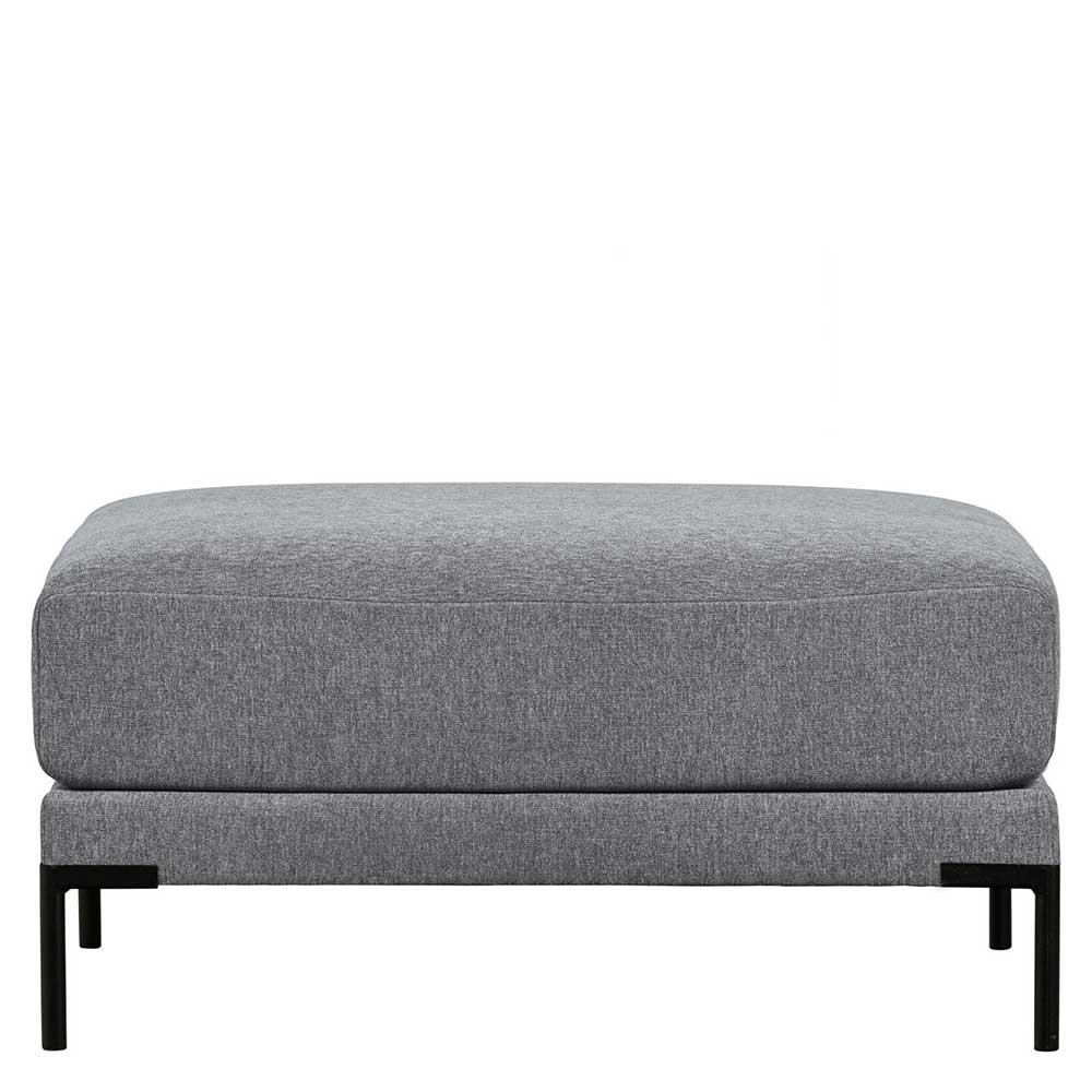 Wohnzimmerhocker in Jeansblau Chenille - Imonas