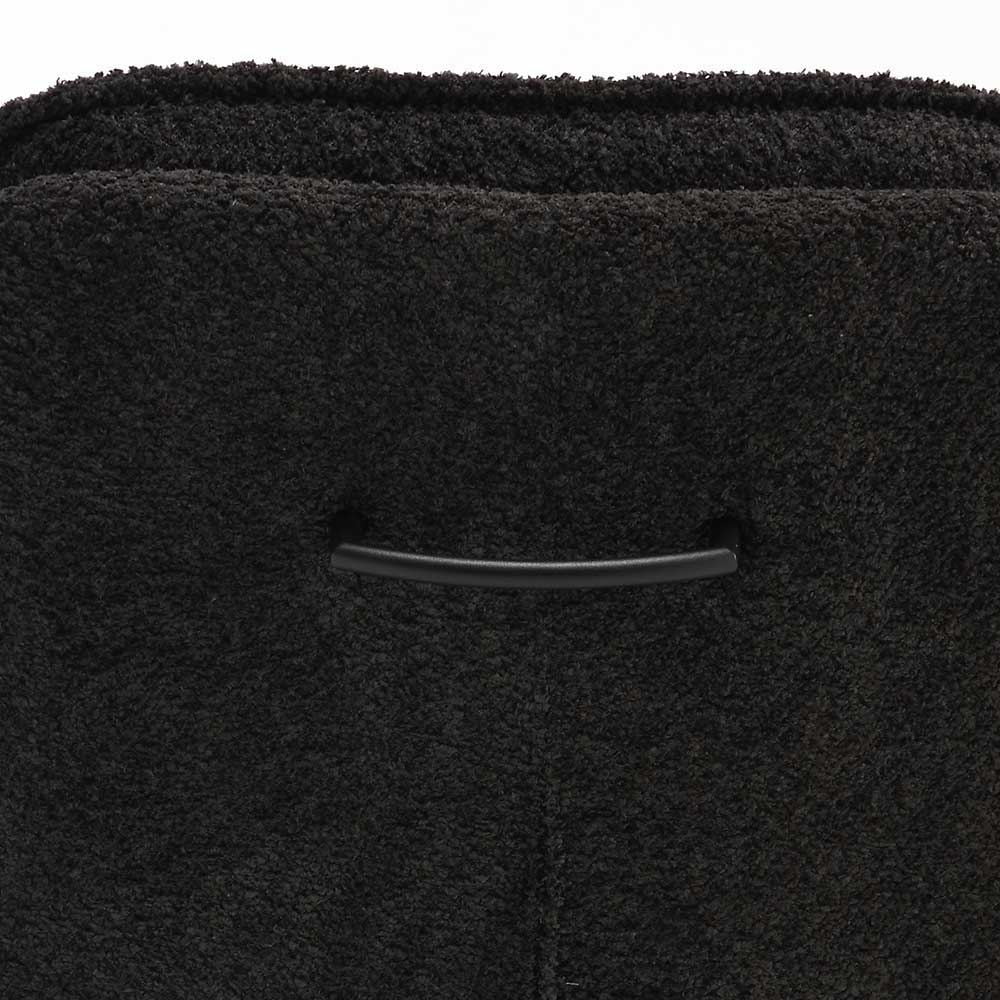 Drehbarer Essstuhl in Anthrazit Boucle - Icoleran (2er Set)