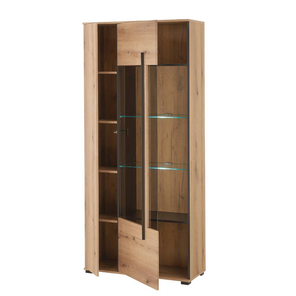 Wohnzimmer TV-Möbel-Set in Eiche - Brocus (vierteilig)