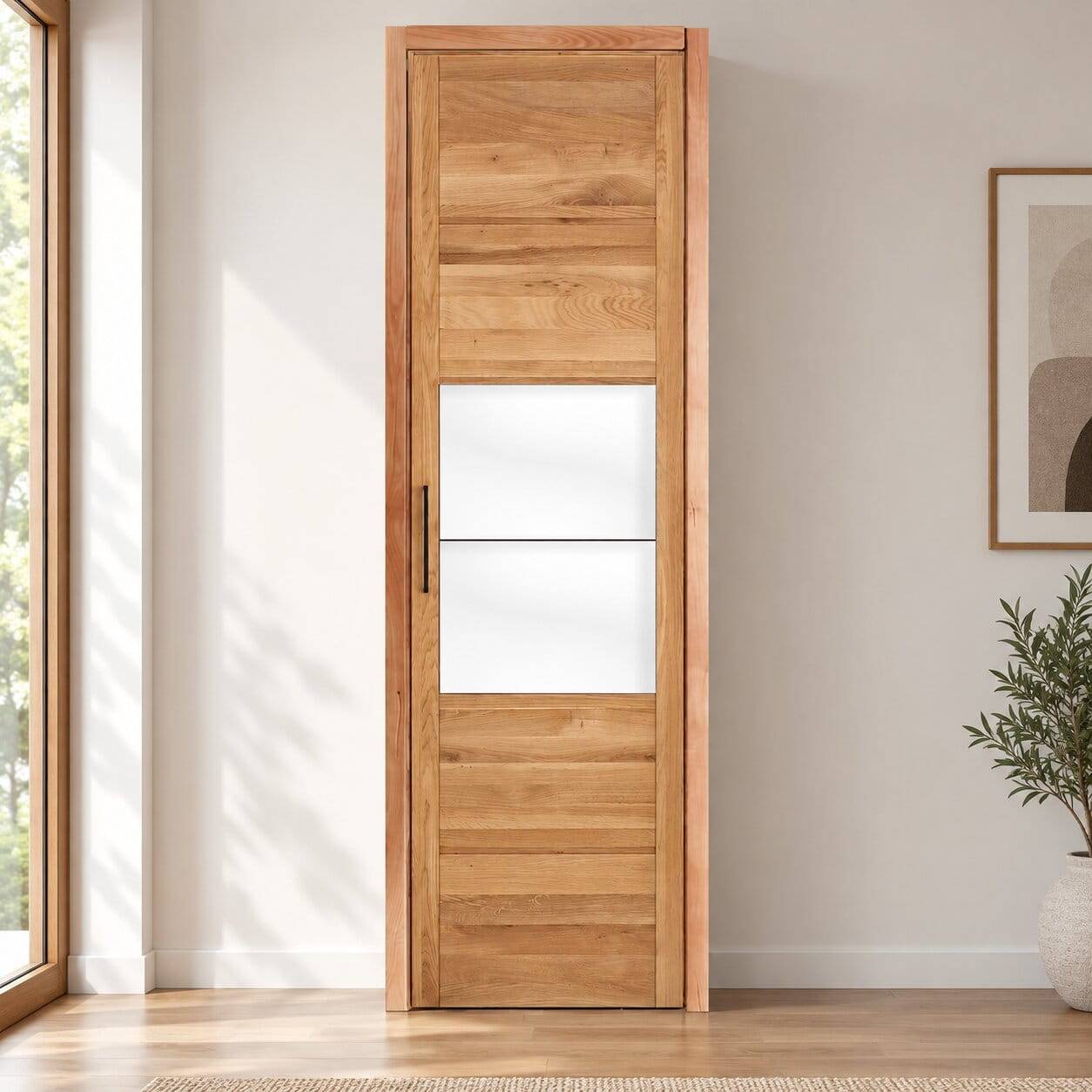1-türiger Kleiderschrank aus Massivholz - Zaisan