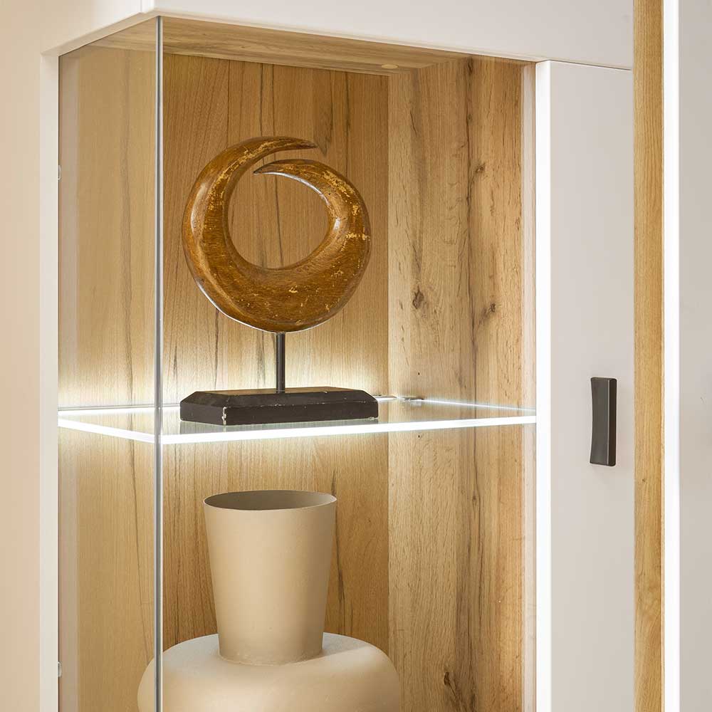 Highboard Vitrine mit LED Beleuchtung - Racelyn