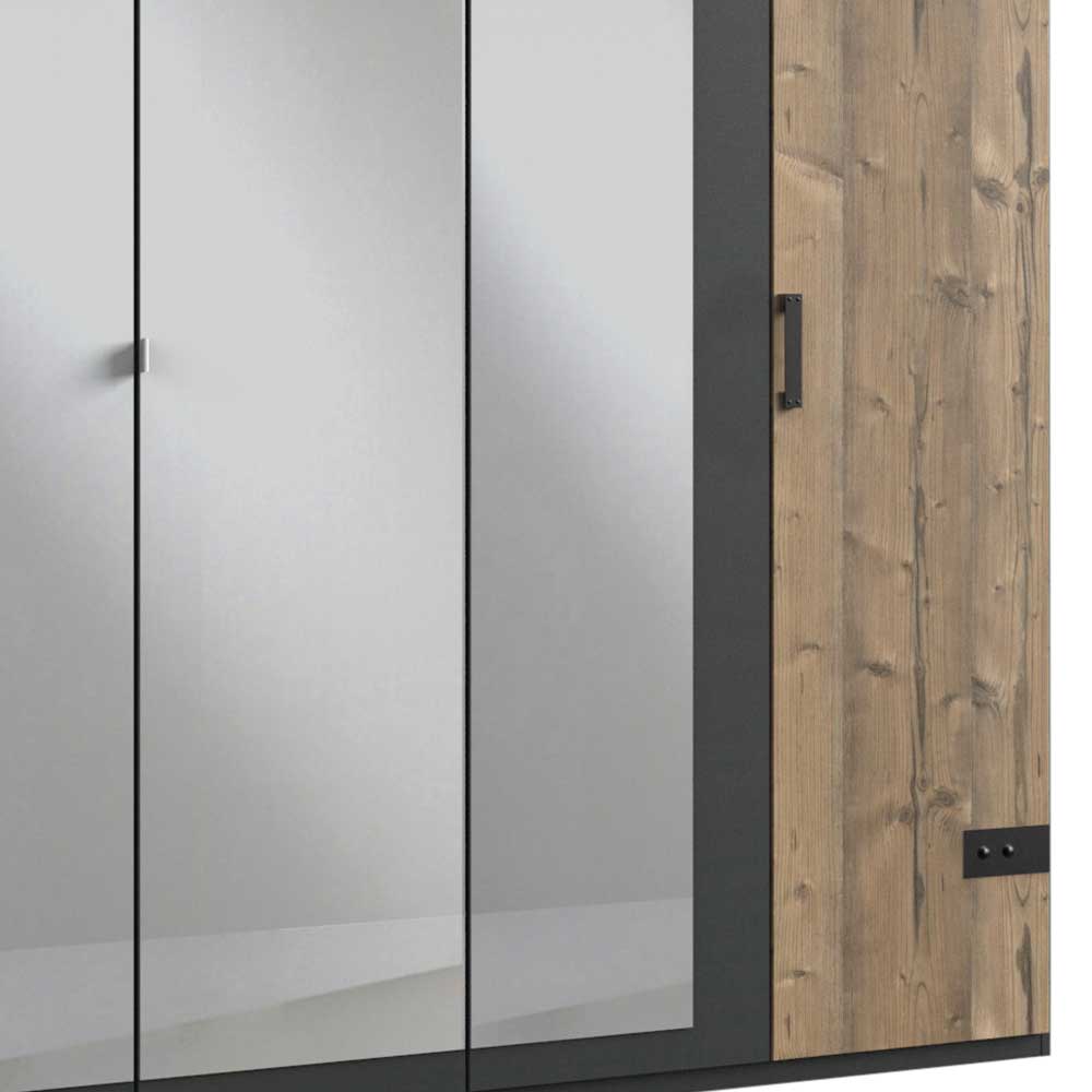225 cm breiter Kleiderschrank modern - Ardila