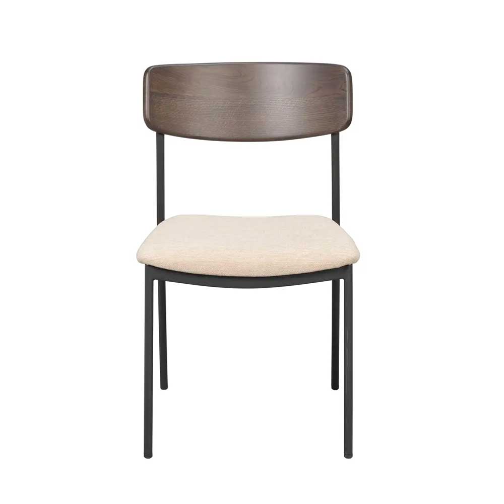 Gepolsterte Stapelstühle modern - Kentura (2er Set)