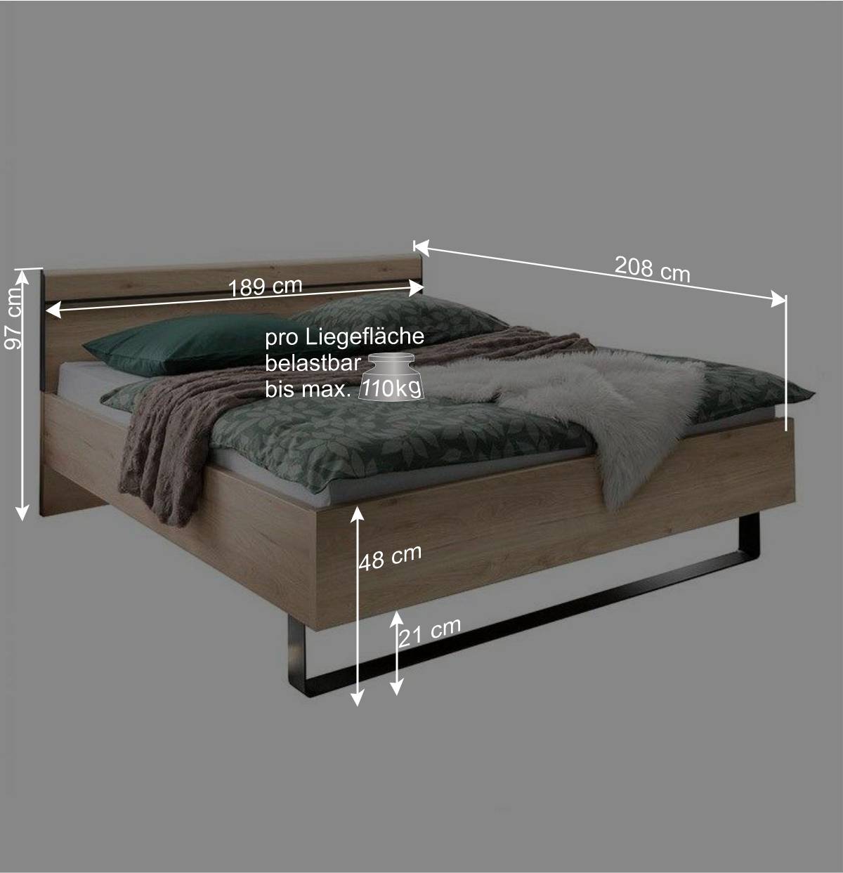 Factory Schlafzimmer Einrichtung Set - Licruva (vierteilig)