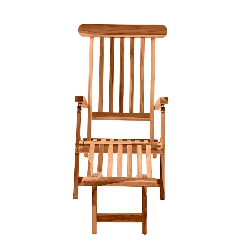 Klappbarer Deckchair inklusive Fußablage - Klahuma