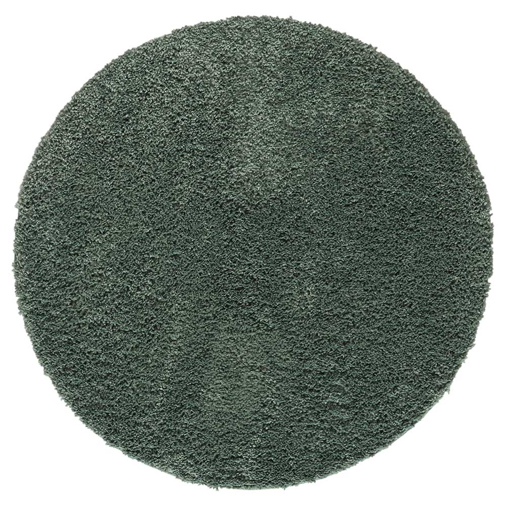 Grüner Teppich mit 4 cm Hochflor - Pereza