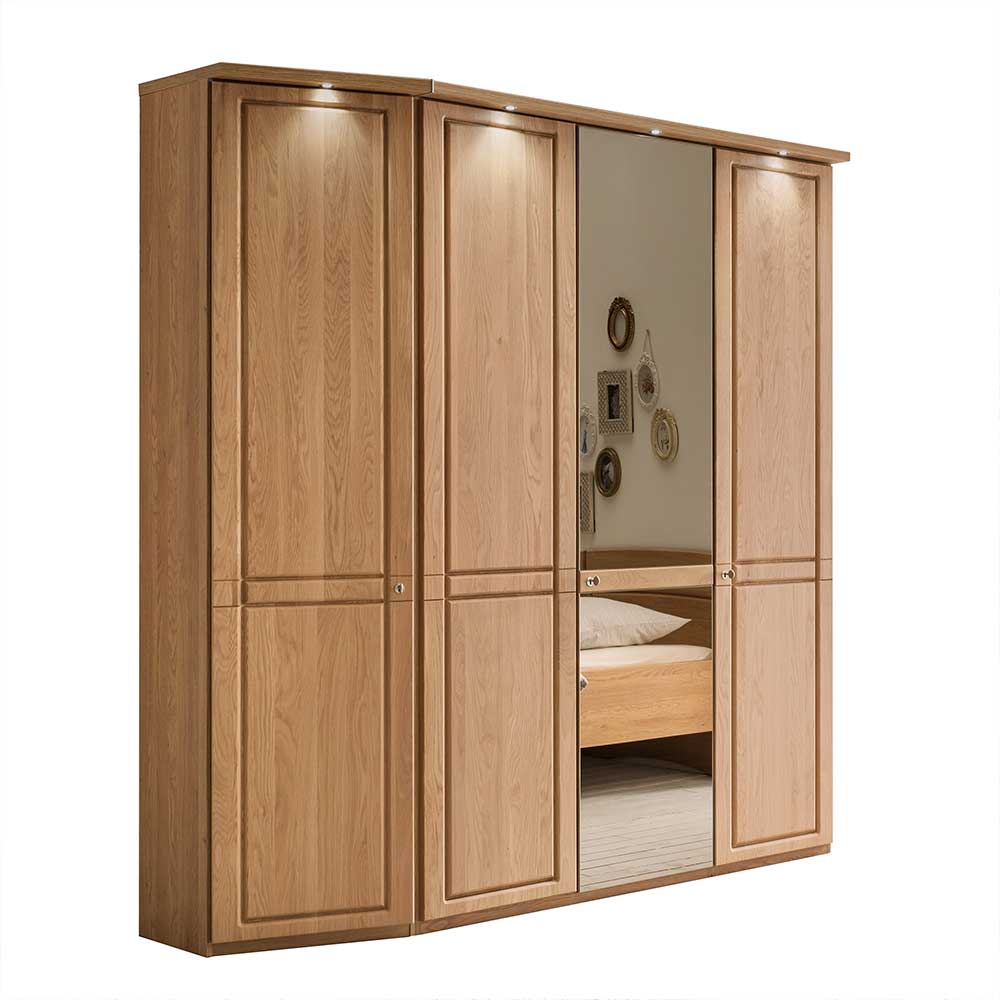 4-trüiger Kleiderschrank aus Eiche Massivholz - Sendician