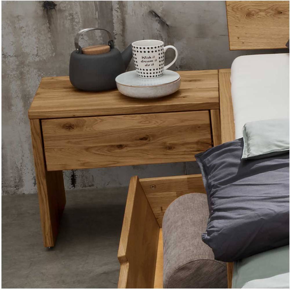 Doppelbett mit Nachtkonsolen Set - Aryvano (dreiteilig)