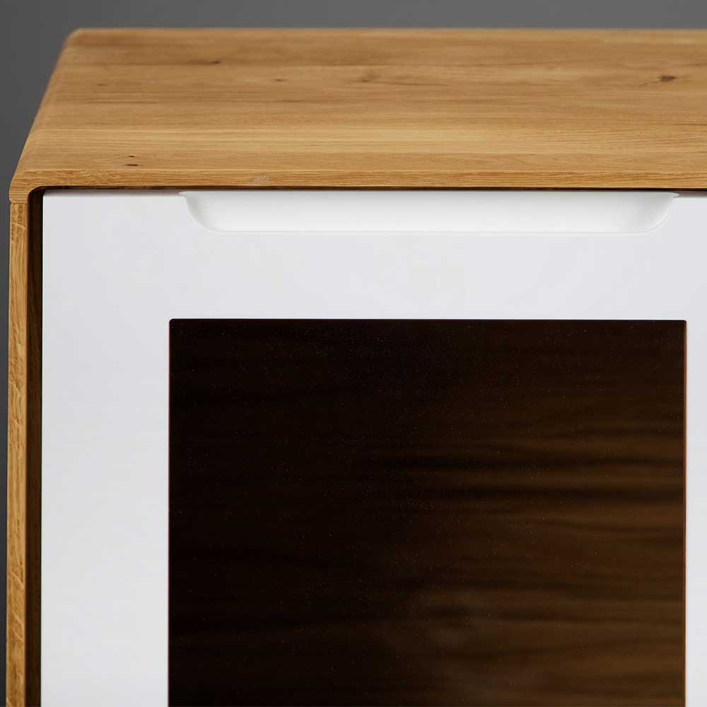 90x109x40 Highboard mit Glas Türen & 4 Schubladen - Diesta