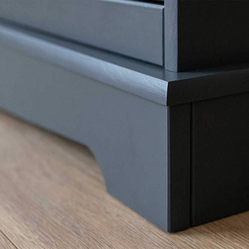 112x88x45 cm Landhaus Kommode in Grau & Eiche - Witenga