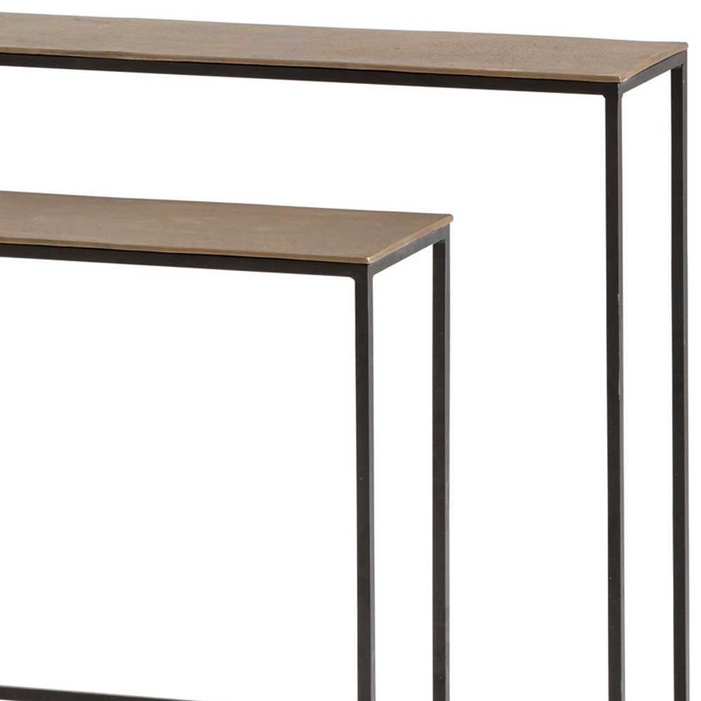 Konsolentisch Duo in Altmessing - Alouis (zweiteilig)