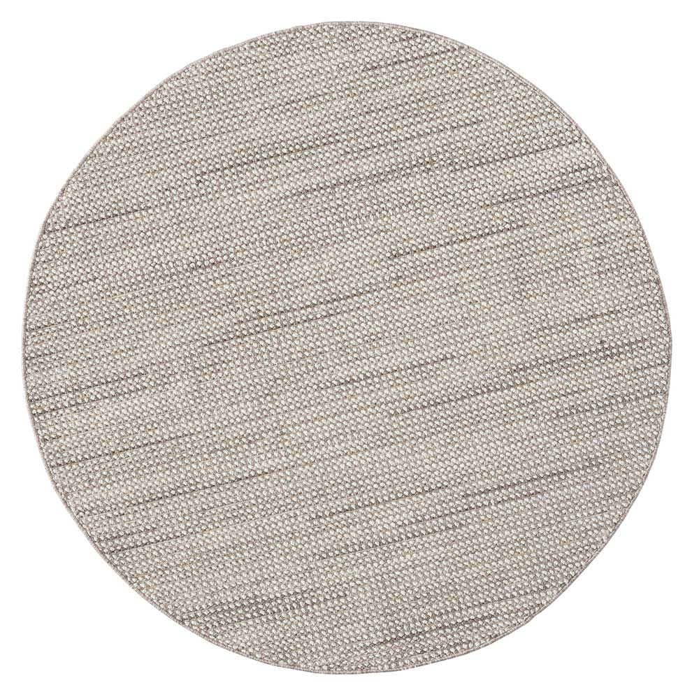 Runder Teppich in Sisal Optik hell beige als stilvoller Bodenbelag für moderne Räume – Lakrym