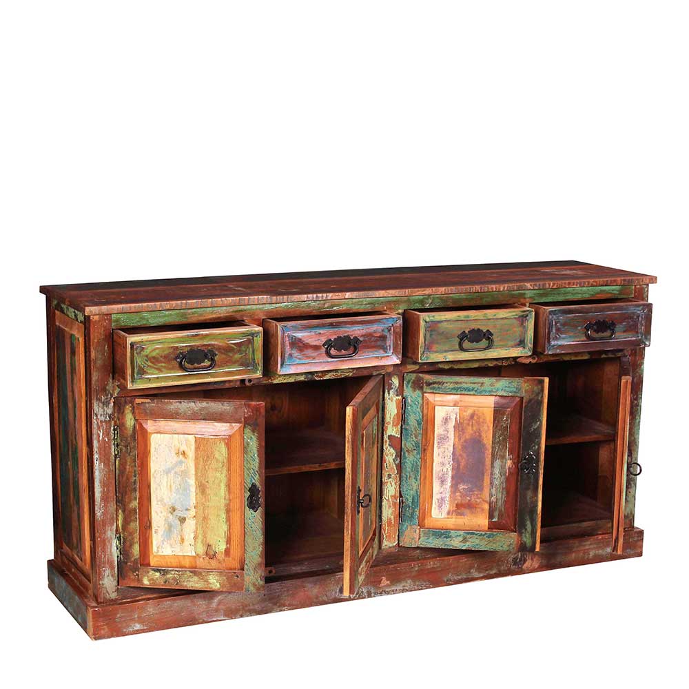 160x80x40 Shabby Chic Sideboard auf Sockel - Jamaica