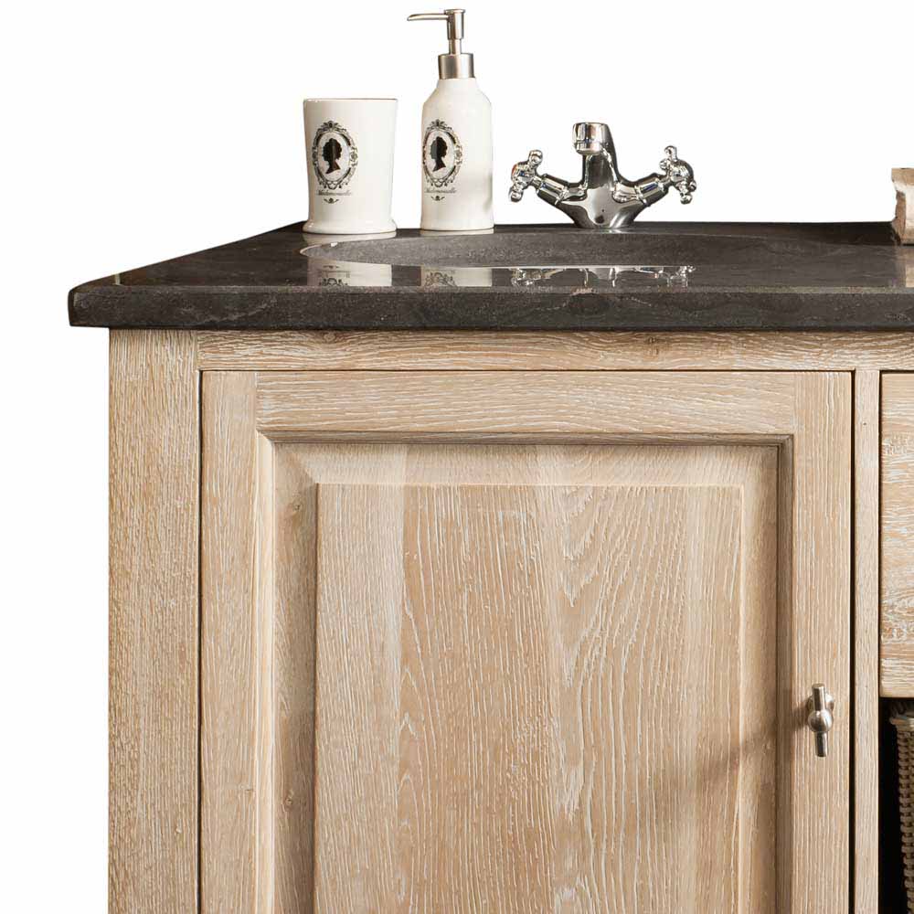 Waschbeckenschrank Vish in Eiche Bianco