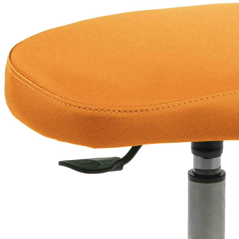Kinder Schreibtisch Hocker in Orange & Buche - Cadona
