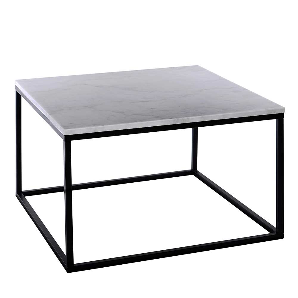 75x75 cm Marmortisch in Weiß - Howland
