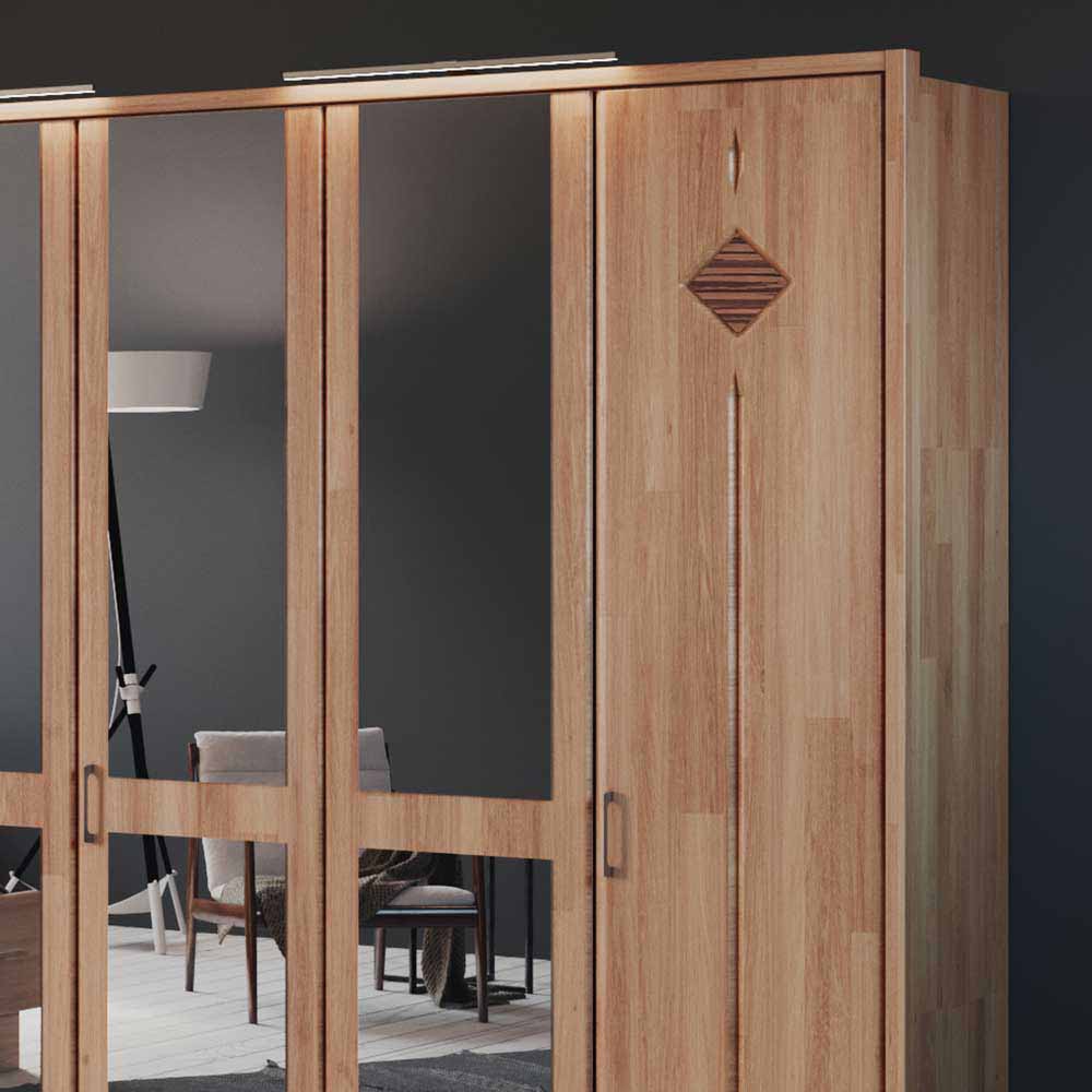 Schlafzimmer Einrichtung Apolios in Erle teilmassiv (vierteilig)