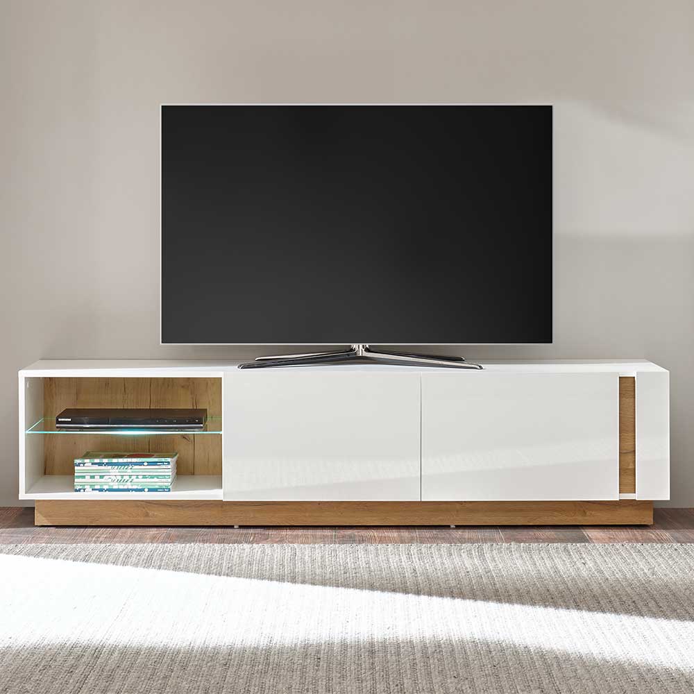 188x46x40 TV Lowboard mit 2 Klappen - Myrda