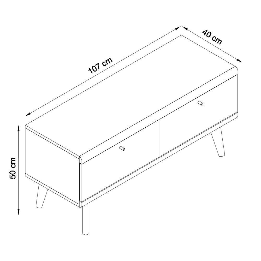 Set Wohnzimmermöbel im Skandi Design - Cablos II (fünfteilig)